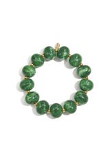 Elastic beaded bracelet with large beads