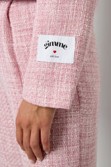 Woven Polyester Fiber Women's Jacket Elegant Checkered Statement