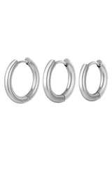 Creolen set 3 hoop oorbellen