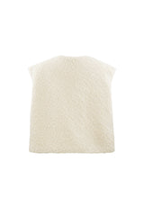 Woven Polyester Fiber Women's Vest Casual Solid Color Fall/Winter