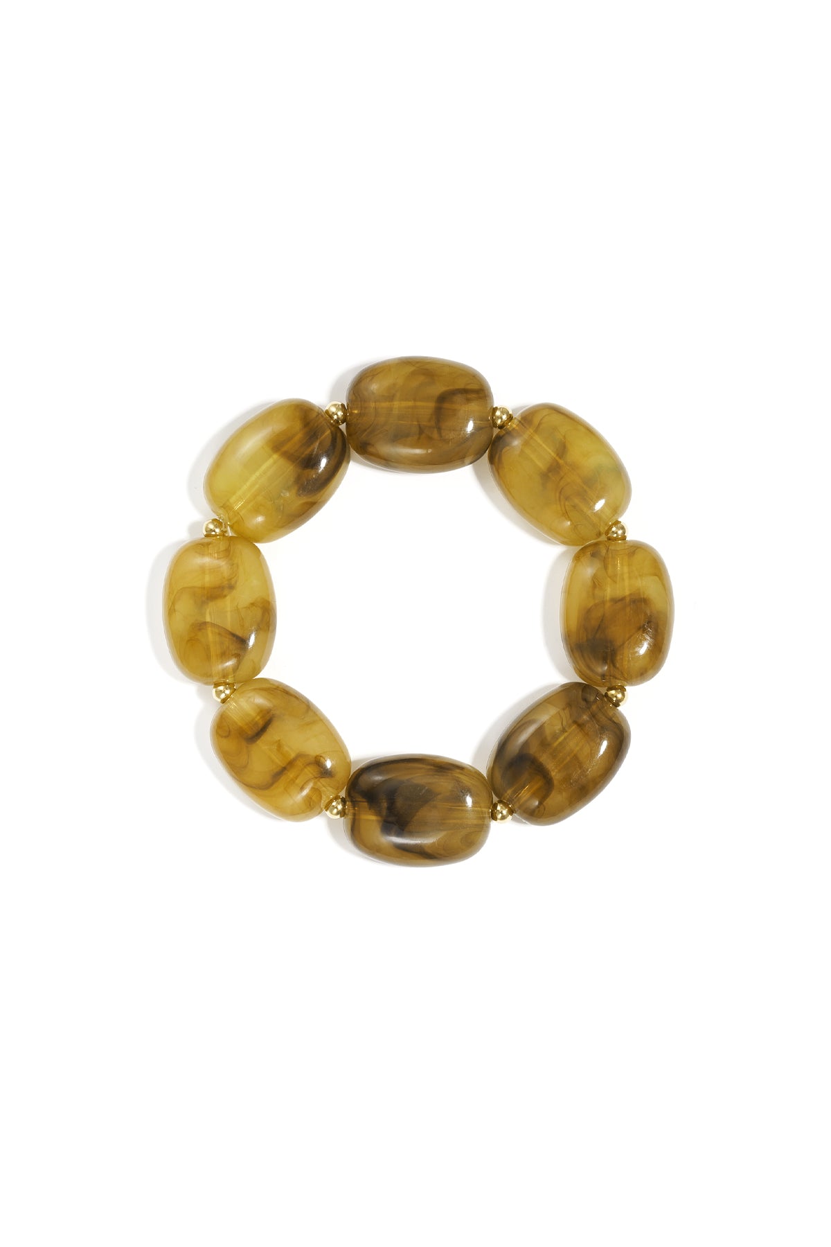 Armband met squoval kralen