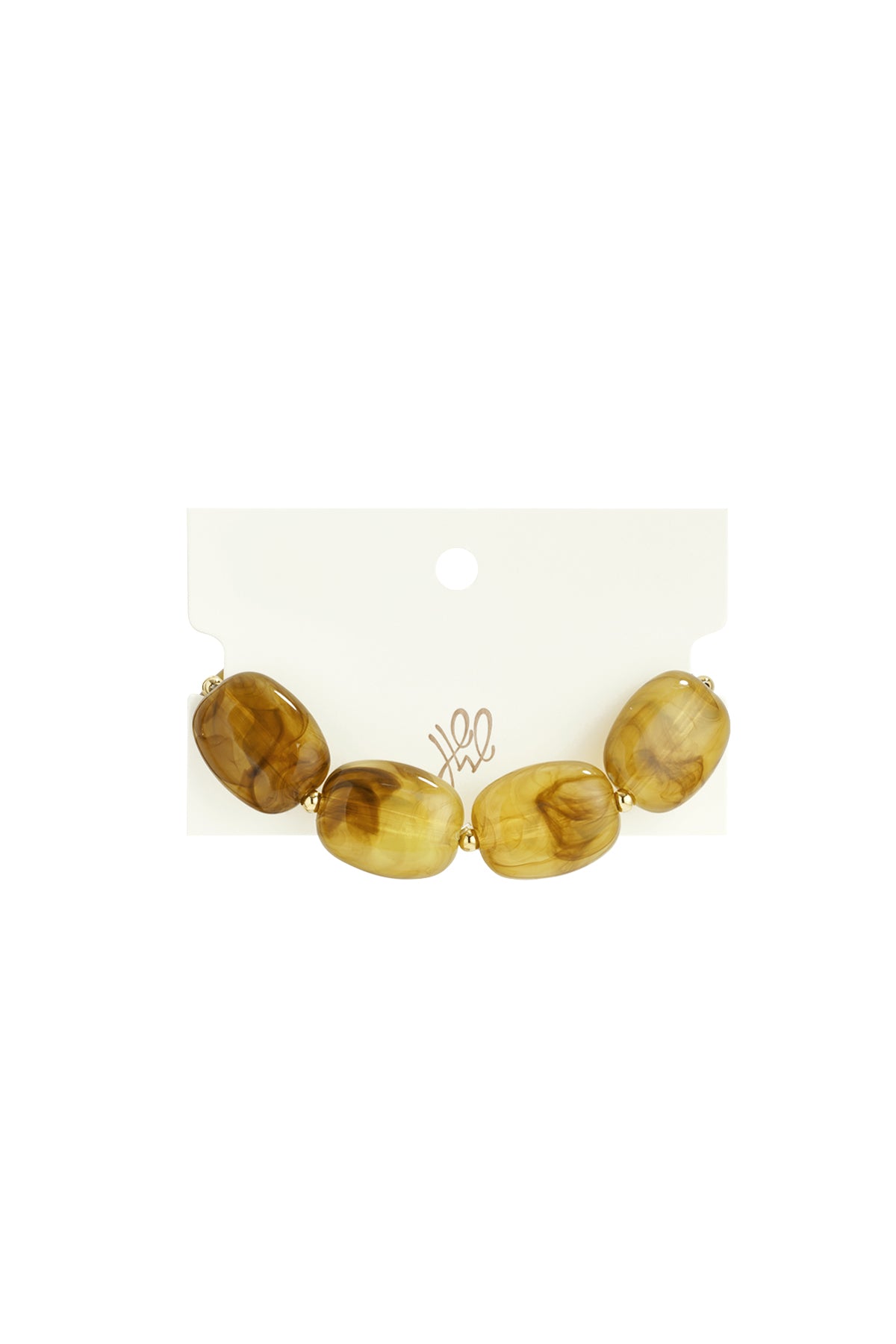 Armband met squoval kralen