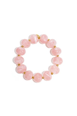 Elastic beaded bracelet with large beads