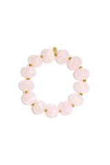 Elastic beaded bracelet with large beads
