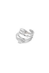 Stainless Steel Statement Rings lines Casual Daily Simple Series Women's jewelry