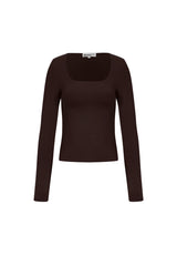 Knitted Nylon Women's Long Sleeve Top Basic Solid Color