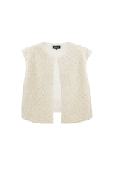 Woven Polyester Fiber Women's Vest Casual Solid Color Fall/Winter