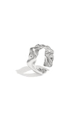 Roestvrijstalen minimalistische ringen onregelmatige vorm Casual Dagelijks Eenvoudig Serie Dames sieraden
