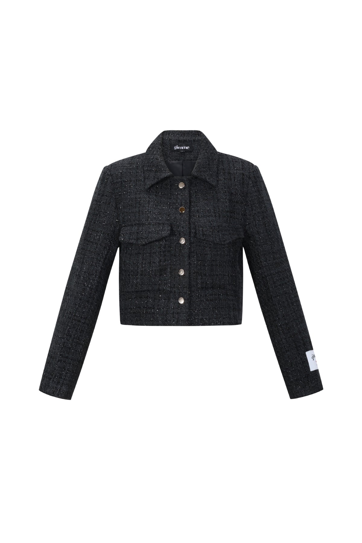 Woven Polyester Fiber Women's Jacket Elegant Checkered Statement